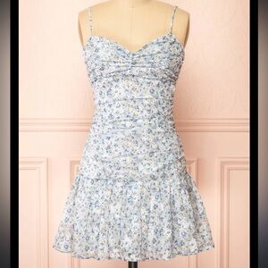 Storia Light Blue Floral Dress